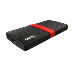 Disco duro SSD externo Emtec X200 de 512 GB - USB 3.0 (USB-A/C)