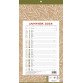Bloc mensuel à feuillets Millésimé 2024 - Natura - 19 x 36 cm