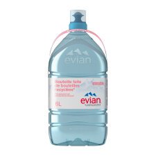 Mineral water Evian bottle 6 L