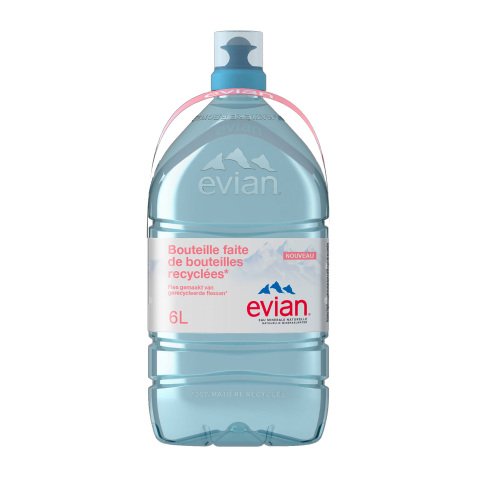 Mineral water Evian bottle 6 L