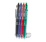 Stylo roller Pilot Frixion Ball Clicker effaçable écriture fine - Set de 4 couleurs classiques