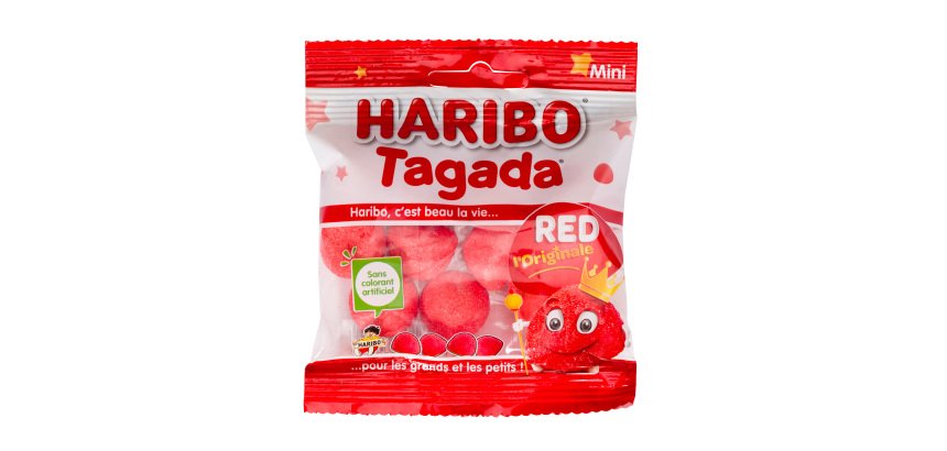 Bonbons Tagada red l'originale Haribo - Sachet de 30 g
