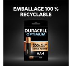 Pile Alcaline AA - LR06 Duracell Optimum - Blister de 4