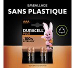 Pile Alcaline AAA LR03 Duracell Plus 1,5V - Blister de 12