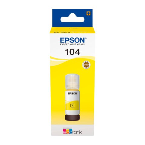 Epson 104 Ecotank (C13T00P440) cartucho original amarillo (6000 páginas)