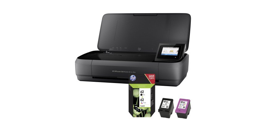 HP OJ 250 Imprimante portable Jet d'encre Wifi Couleur OfficeJet + Pack consommables