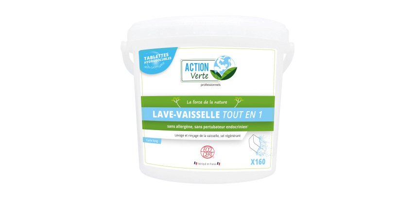 Tablettes lave-vaisselle Action Verte professionnels - 160 doses
