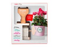 Vintage stempelset - gelukwensen (Franstalig)