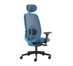 Sedia operativa Olive con poggiatesta colorata