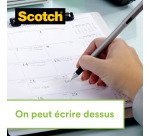 Dévidoir adhésif acier Scotch avec 2 rouleaux Largeur 19 mm x longueur 15,2 m