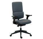 IMAX office chair fabric backrest - with or without armrests - Self-regulating Synchro Mechanism - Black base