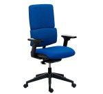 IMAX office chair fabric backrest - with or without armrests - Self-regulating Synchro Mechanism - Black base