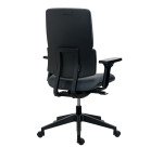 IMAX-Bürostuhl, feuerfester Stoffrücken, mit oder ohne Armlehnen, selbstregulierender synchroner Mechanismus, schwarzes Fußgestell
