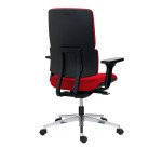 Chaise de bureau Wi-Max tissu - mécanisme synchrone - pieds alu - avec accoudoirs