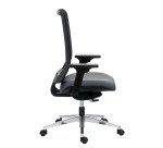 Chaise de bureau IMAX dossier maille - avec ou sans accoudoirs - Mécanisme Synchrone + réglage profondeur d'assise - Pieds aluminium