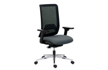 IMAX office chair mesh back - with or without armrests - Synchronous Mechanism - Aluminum base