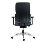 Chaise de bureau Wi-Max tissu - mécanisme synchrone - pieds alu - avec accoudoirs