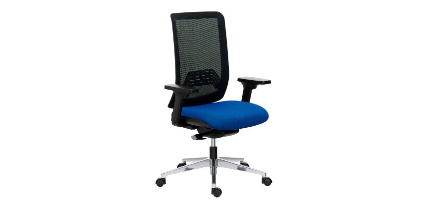 Chaise de bureau Wi-Max - dossier maille avec accoudoirs