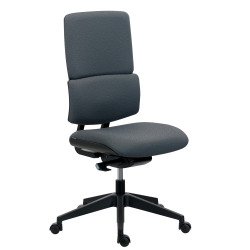 Office chair IMAX fabric backrest - without armrests - Synchronous Mechanism - Black nylon base