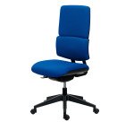 Office chair IMAX non-flammable fabric backrest, with or without armrests, self-regulating synchronous mechanism, black base