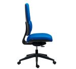 Office chair IMAX non-flammable fabric backrest, with or without armrests, self-regulating synchronous mechanism, black base