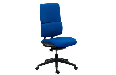 Office chair IMAX fabric backrest - without armrests - Synchronous Mechanism - Black nylon base