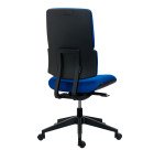 Office chair IMAX non-flammable fabric backrest, with or without armrests, self-regulating synchronous mechanism, black base