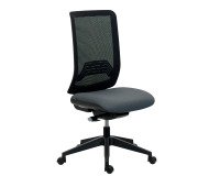 Chaise de bureau Wi-Max dossier maille - sans accoudoirs - Mécanisme Synchrone - Pied nylon noir