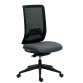Chaise de bureau Wi-Max dossier maille - sans accoudoirs - Mécanisme Synchrone - Pied nylon noir