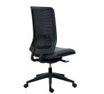 Chaise de bureau Wi-Max dossier maille - sans accoudoirs - Mécanisme Synchrone - Pied nylon noir