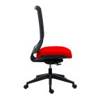 Chaise de bureau IMAX dossier maille - avec ou sans accoudoirs - Mécanisme Synchrone + réglage profondeur d'assise - Pied noir