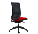 Chaise de bureau IMAX dossier maille - avec ou sans accoudoirs - Mécanisme Synchrone + réglage profondeur d'assise - Pied noir