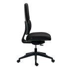 Chaise de bureau Wi-Max dossier tissu- sans accoudoirs - Mécanisme Synchrone - Pied nylon noir