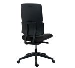Chaise de bureau Wi-Max dossier tissu- sans accoudoirs - Mécanisme Synchrone - Pied nylon noir