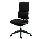 Chaise de bureau Wi-Max dossier tissu- sans accoudoirs - Mécanisme Synchrone - Pied nylon noir