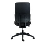 Chaise de bureau Wi-Max dossier tissu- sans accoudoirs - Mécanisme Synchrone - Pied nylon noir