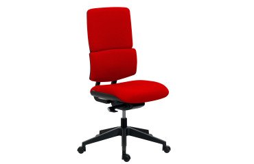 Office chair IMAX fabric backrest - without armrests - Synchronous Mechanism - Black nylon base