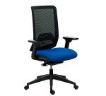 Chaise de bureau IMAX dossier maille - avec ou sans accoudoirs - Mécanisme Synchrone auto régulé - Pied noir