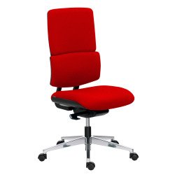 Office chair IMAX - red duo fabric - armless