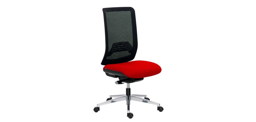 Chaise de bureau Wi-Max - dossier maille sans accoudoirs