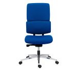 Chaise de bureau IMAX tissu non feu, avec ou sans accoudoirs, soutien lombaire, mécanisme synchrone auto régulé, pieds aluminium