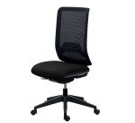 Bureaustoel IMAX met netstructuur rugleuning - zonder armleuningen - Synchroonmechanisme - Zwarte nylon voet