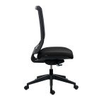 Bureaustoel IMAX met netstructuur rugleuning - zonder armleuningen - Synchroonmechanisme - Zwarte nylon voet