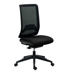 Office chair IMAX mesh back - armless - Synchronized Mechanism - Black nylon base