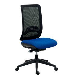 Office chair IMAX mesh back - armless - Synchronized Mechanism - Black nylon base