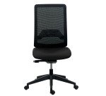 Bureaustoel IMAX met netstructuur rugleuning - zonder armleuningen - Synchroonmechanisme - Zwarte nylon voet