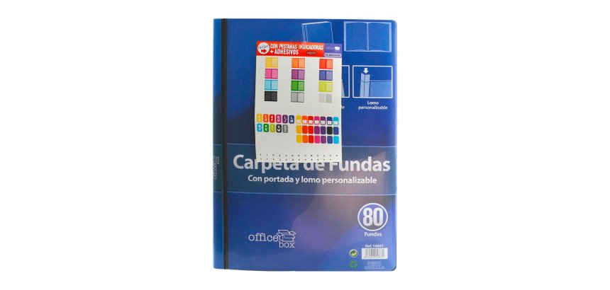 Carpeta de fundas con lomo y portada personalizables Officebox