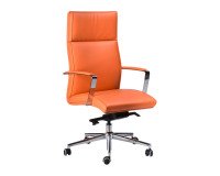 Poltrona Konica con tessuto effetto pelle