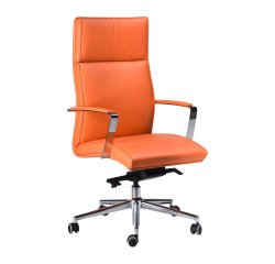 Poltrona Konica con tessuto effetto pelle