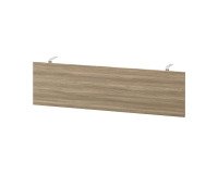 Hintergrundschleier Opal für Schreibtisch L 160 cm Esche